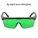 Green Laser Enhancement Glasses - Eye Protection Safety Glasses for Laser Hair Removal Treatment, Green Laser Level, Rotary and Multi-Line Laser Tools