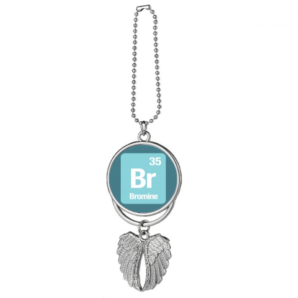 Br Brone Checal Element Science Silver Wing Car Pendant Decoration
