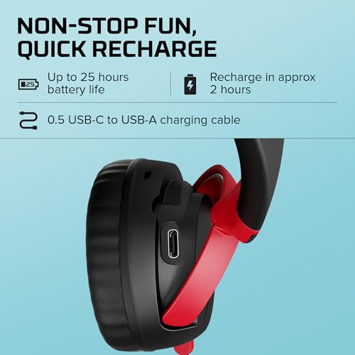 Image of HyperX Cloud Mini - Wireless Headset Compatible with PC, Chromebook, Nintendo Switch,PlayStation Controllers,Xbox Controllers,Phones,Laptops,Tablets,Tuck-Away Boom Mic,3.5mm Jack,Black