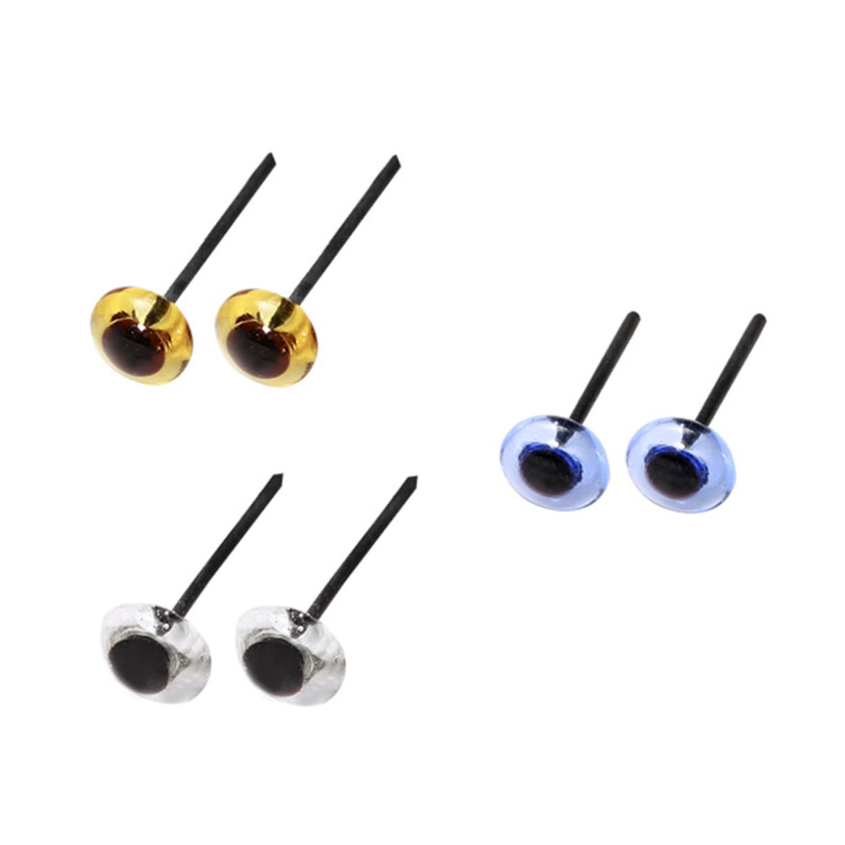 Beatifufu 150 Pairs DIY Cartoon Eyes Craft Animal Eyes Wiggle for DIY Projects Educational Activities