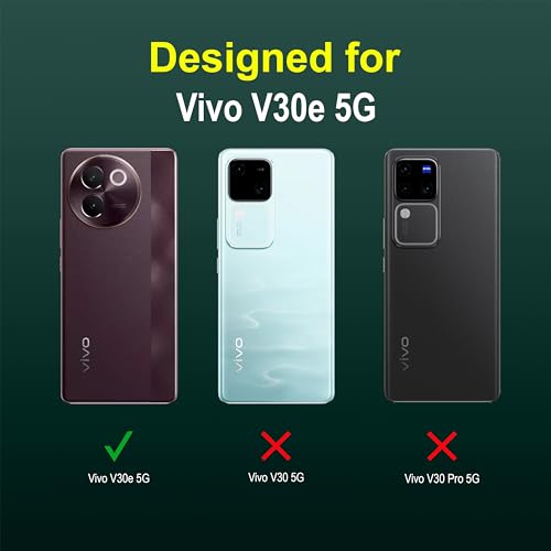 Image of AIBEX Compatible for Vivo Y30e 5G Flip Cover Leather Finish with Magnatic Closure | Inside TPU with Card Pockets | Wallet Stand | Complete Protection Flip Case -Blue