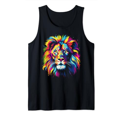 Rainbow Lion Shirt Men Women Boys Girls Tank Top