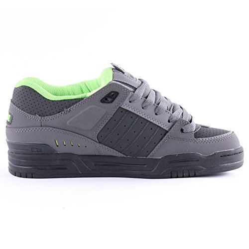 Image of Globe Men's Skateboarding Shoes, Grey Charcoal Night Green, 46