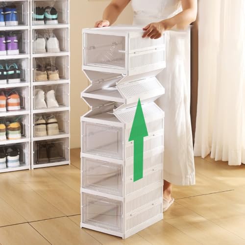 Boîte de rangement en plastique rigide pliable et durable en C - 2