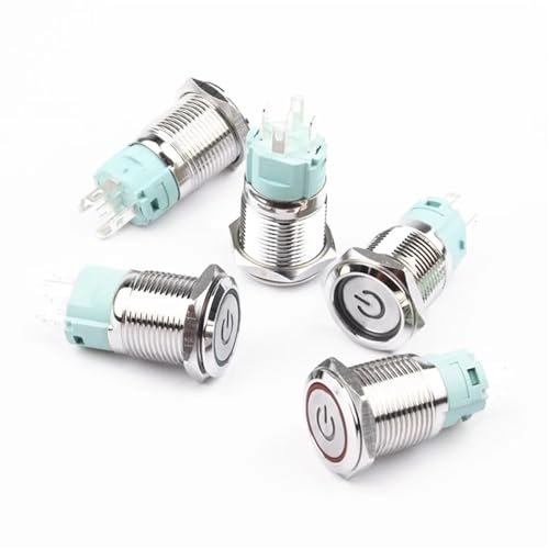 Interrupteur à bouton-poussoir résistant 16mm pour remplacer un bouton défectueux 24V