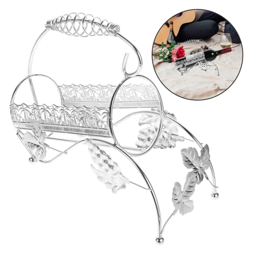 Soporte metálico para botellas de vino con diseño elegante miniatura 4