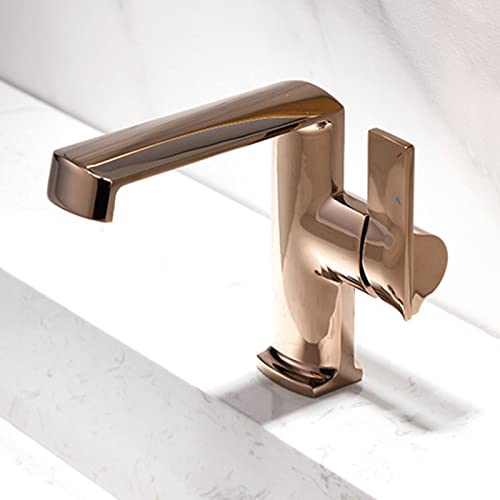 Grifos de lavabo latón con cascada elegante para un baño minimalista