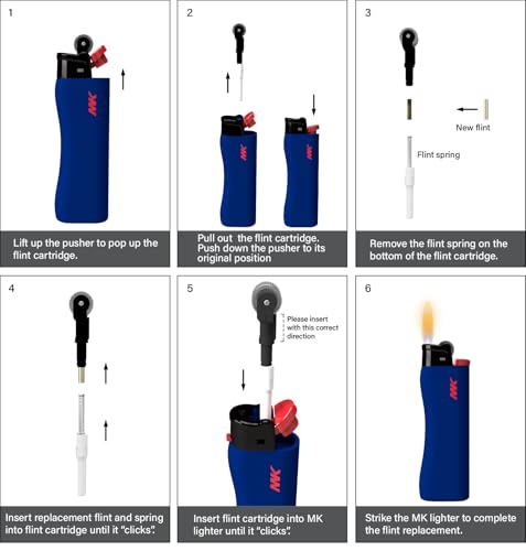 Encendedor recargable MK, pack 50 unidades miniatura 3