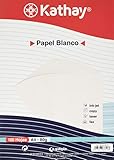 Kathay 86600070. Paquete de Hojas de Papel Blanco, A4, 80g, Apto para Impresoras, Ink-jet, Copy, Laser y Fax,100 Unidad (Paquete de 1)