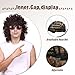 FantaLook Short Curly Brown Halloween Cosplay Wig for Men