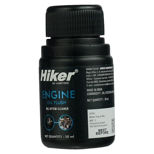 Image of Varroc Engine Oil Flush for Two Wheelers 50 ml | Engine Cleaning Solution to Remove Sludge, Dirt & Deposits | Improves Engine Efficiency & Performance | Pre Oil Change Treatment for Bikes & Scooters