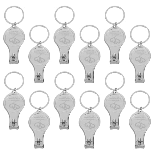 Porte-clés multifonction coupe-ongles en acier inoxydable VICASKY x25