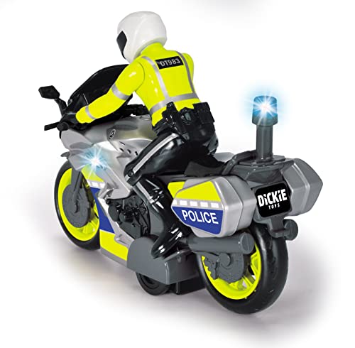 Dickie Toys – Polizei Motorrad – Spielzeug Motorrad mit Polizisten-Figur, für Kinder ab 3 Jahren, mit Blaulicht und Sirene, Freilauf, 17 cm lang - Image 5
