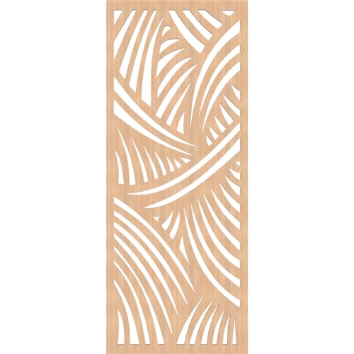 Image of 15 3 /8 inchW x 39 3 /8 inchH x 1 /4 inchT Chester Decorative Fretwork Wood Wall Panels, Hickory