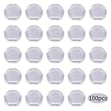 100 almohadillas de silicona para pendientes de clip, almohadillas transparentes estilo bolsillo, almohadillas suaves para orejas para un ajuste cómodo y seguro