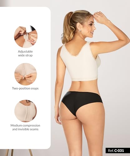 Forma Tu Cuerpo Post Op Bra, Wide Straps, Post Surgical Bras Post Surgery After Breast Augmentation, Mastectomy Bras Recovery3