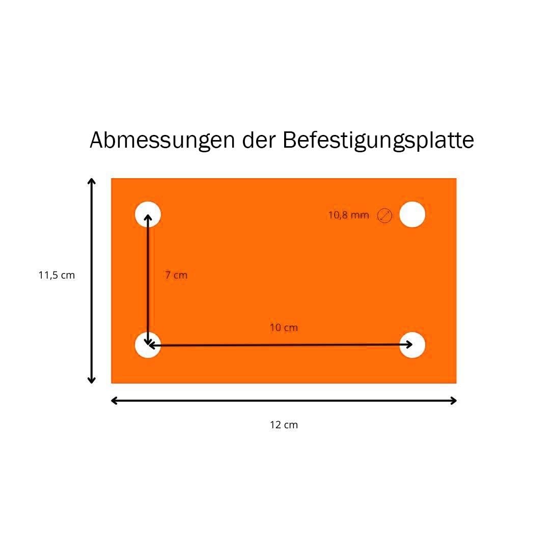 Pegasi Basketballring Pro - 45cm - Orange - Standard-Korbgröße | Outdoor, Basketballkorb mit Wandhalterung, Abnehmbarem Basketballnetz, Wetterfest Netz, Basketball ring, Metall, Farbe Orange