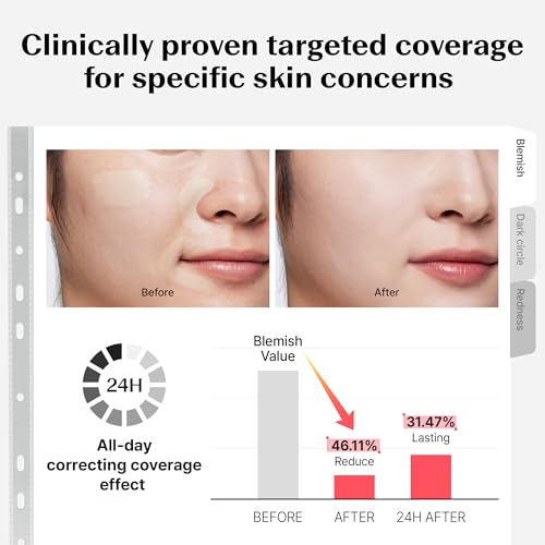 Image of THESAEM Cover Perfection Triple Pot Concealer 2-Pack Set - 03 Correct Up Beige & 04 Tone Up Beige - 6-Color Multi Concealer Palette Kit - Korean Makeup with Sweet Almond Oil for Light Skin Tones