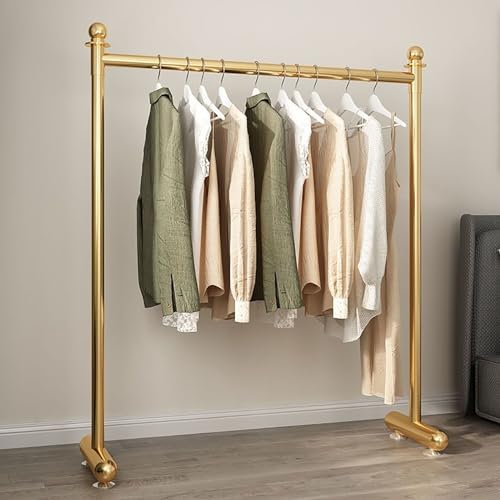 MOWEO Metals Carbon Steel Clothes Rail, Freestanding Clothing Garment Rack, Indoor & Outdoor Stainless Steels Freestanding Garment Clothing Rail Coat Rail For Coats Skirts Shirts Sweaters For Bedroom