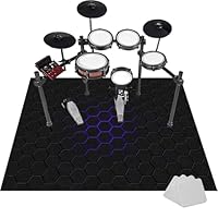 Drumtapijt professioneel 180 x 160 cm rechthoekig drumtapijt voor