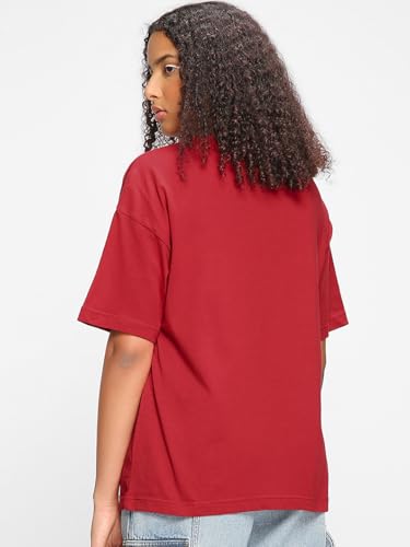 Image of Bewakoof Women's Typography Oversized Fit T-Shirt