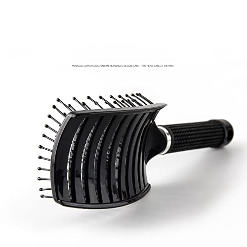 Nethins Women Curved Vented Hair Brush Scalp Massage, Styling Wet Dry Detangling Smooth Hollow Out Hair Brush #TOP3