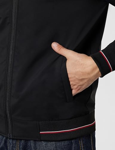Image of Qube By Fort Collins Men's Lightweight Jacket - Stylish Full Zip Casual Jacket for Men | High Neck Bomber Jacket with Stand Collar, Rib Cuffs & Side Pockets for Spring, Autumn & Daily Wear
