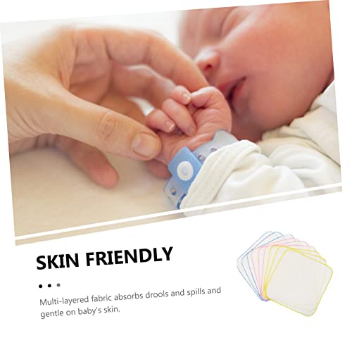 Sosoport 9pcs Bibs Cotton Muslin Burp Cloths Soft Absorbent Non-Shrink for Girls Boys4