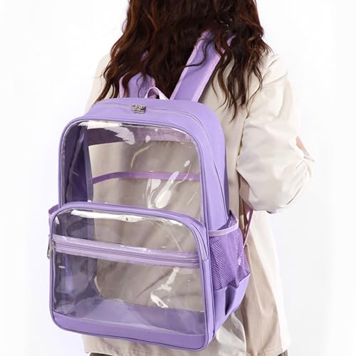 Bolsa de hombro de PVC transparente resistente con correa ergonómica ajustable 2