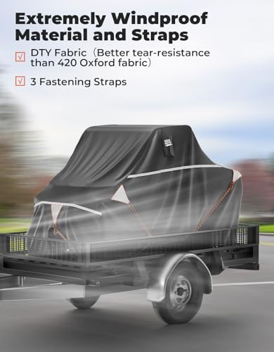 Image of KEMIMOTO UTV Cover 2 Seater Side by Side Cover Waterproof, 130 inch x 58 inch x 70 inch