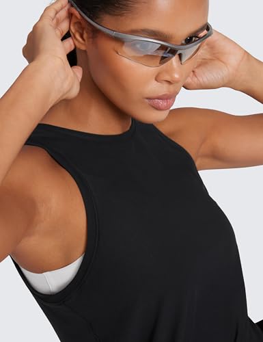 CRZ YOGA Cloudweight Crew Neck Workout Tanks Lightweight Athletic Gym Tops for Women Soft Basic Running Sleeveless Shirts4