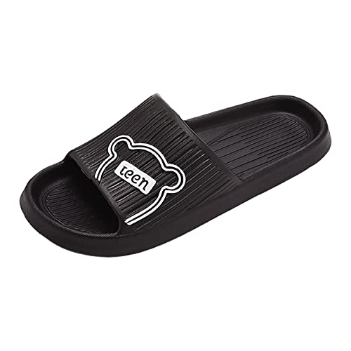 Zapatillas genéricas para mujer y hombre, zapatillas de ducha, El negro 5, 43 EU