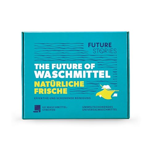 Future Stories Waschmittel-Blätter Laundry Sheets - Vollwaschmittel 60 Wäschen, vegan - Limited-Edition Natürliche Frische