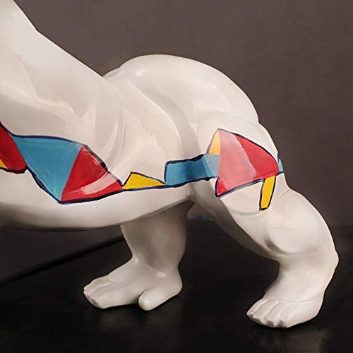 Liushi Gorilla Statue Ornaments Abstract Animal Resin Figure Sculpture For Home Decoration Office Bar Accessories Gifts Crafts 60 27 50Cm #TOP5