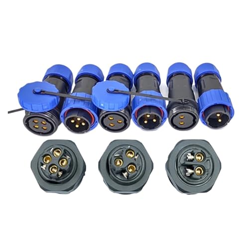 Connecteur étanche LD28 IP68 pour prolonger un câble extérieur 3 pôles - 3