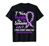 I Wear Purple for Someone Pancreatic Cancer Awareness T-Shirt