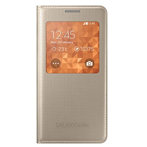 Samsung EF-CG850BF Etui à rabat pour Samsung Galaxy Alpha Or