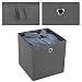 SONGMICS Aufbewahrungsboxen, 6er Set, Stoffboxen, Faltboxen aus Vliesstoff, Würfel, Aufbewahrungskörbe, für Spielzeug und Kleidung, grau RFB02G-3