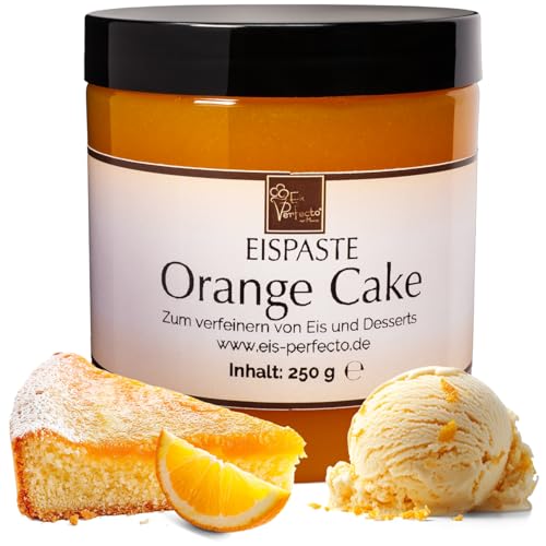 Orange Cake Eispaste │MEGA GESCHMACK │ Pimpe deine Eis, Desserts, Getränke, Tortencremes uvm. mit einem kulinarischen Geschmackshighlight auf│ Inhalt 250 g