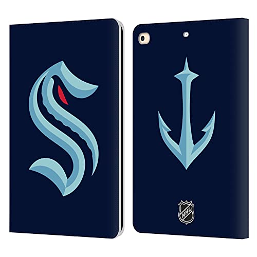 Seattle Kraken coque iPad 9.7 protection portefeuille cuir NHL