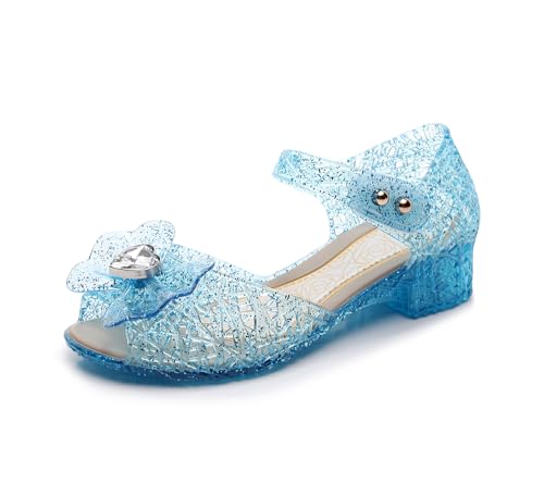 Image of Girls Jelly Sandals Princess Mary Jane Dress Up Shoes for Cosplay Party Birthday Toddler Little Girls