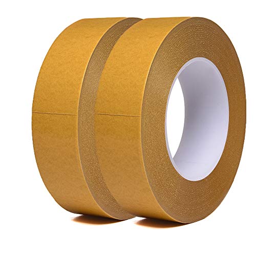 Tintvent Double Sided Woodworking Tape, 36-Yards - Two-Sided Woodworker Tape for CNC Work,Crafting,Wood Template Routing, Removable & Residue Free (25MMX33M)