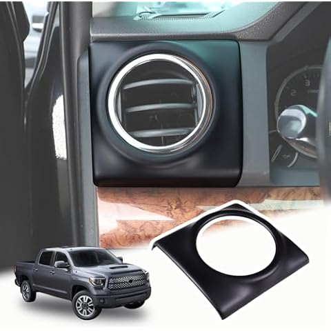 METYOUCAR for Toyota Tundra 2014-2021 Side Air Conditioning Vent Outlet Decoration Cover Trim ABS plastic (Matte black) Cover
