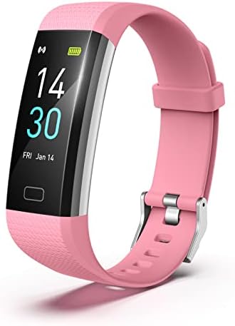 Fitness Trackers, IP68 Smart Bracelet Advanced Bluetooth Bracelet Waterpoof Activity Watch with Heart Rate and Sleep Monitor & SMS Call Notification,Calorie Pedometer Temperature Monitor Watch