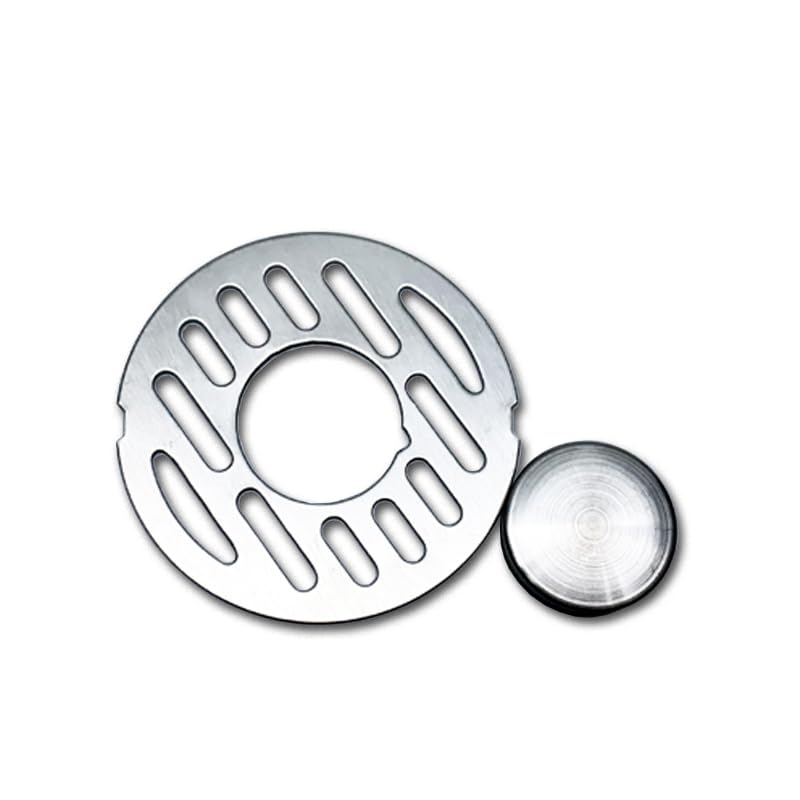 Siphon de sol 11.2cm acier inoxydable couvercle drain trop-plein évacuation douche anti-obstruction