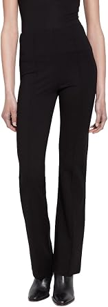Lysse Denim Womens Pull-On Ponte Pants High Waist Flare, Leggings for Women Office Tummy Control, Dressy Office Trousers