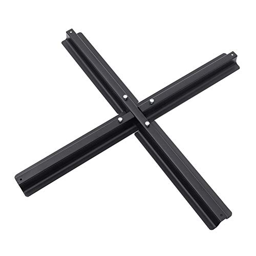 The Fellie Garden Parasol Cross Base for Cantilever Umbrella with Crank Handle Banana Umbrella Stand, Black