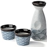 Photo Gallery set di sake in ceramica con tazza sake per vino e sake in porcellana per più caldo (1 pentola per sake 2 bicchieri per sake) Photo Gallery set di sake in ceramica con tazza sake per vino e sake in porcellana per più caldo (1 pentola per sake 2 bicchieri per sake)