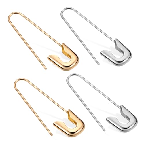 Boucles d'épingle d'oreilles confortables pour piercings multiples sans irritation