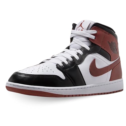 WHITE/BLACK AIR JORDAN 1 MID SE